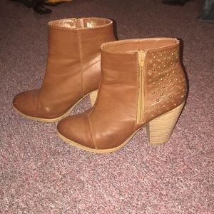 Brown booties